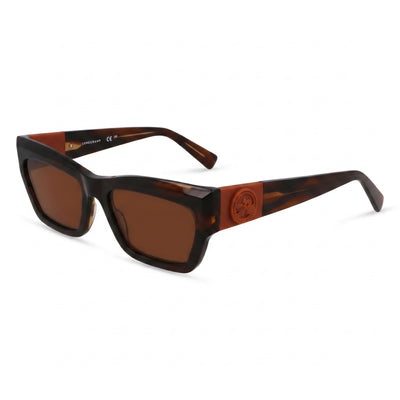 Longchamp LO763S Brown Square Sunglasses for Men, Striped Brown lens