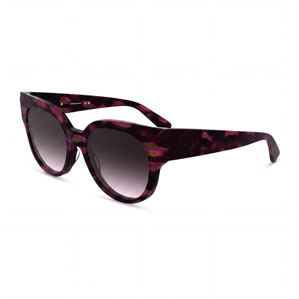 Longchamp LO779S Pink Cat Eye Sunglasses for Women, Purple lens