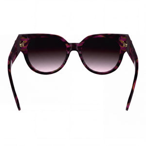 Longchamp LO779S Cat Eye Sunglasses Women — side view, Non-Polarized Purple lens