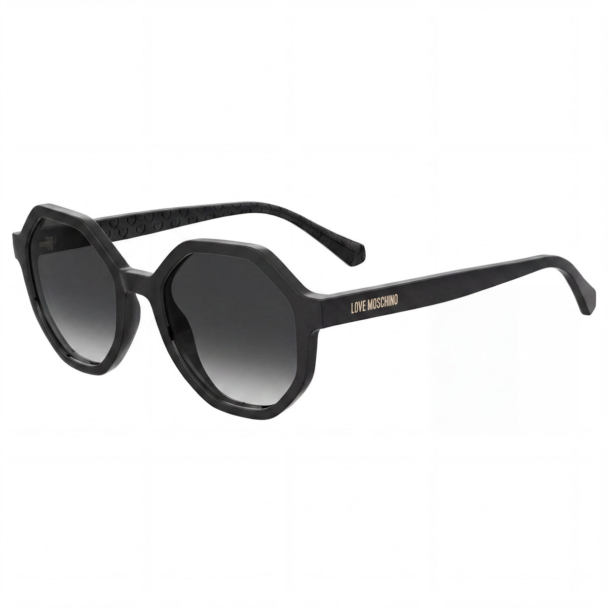 Gafas de sol redondas para mujer Love Moschino MOL076/S negras, 52 mm, Photo 1