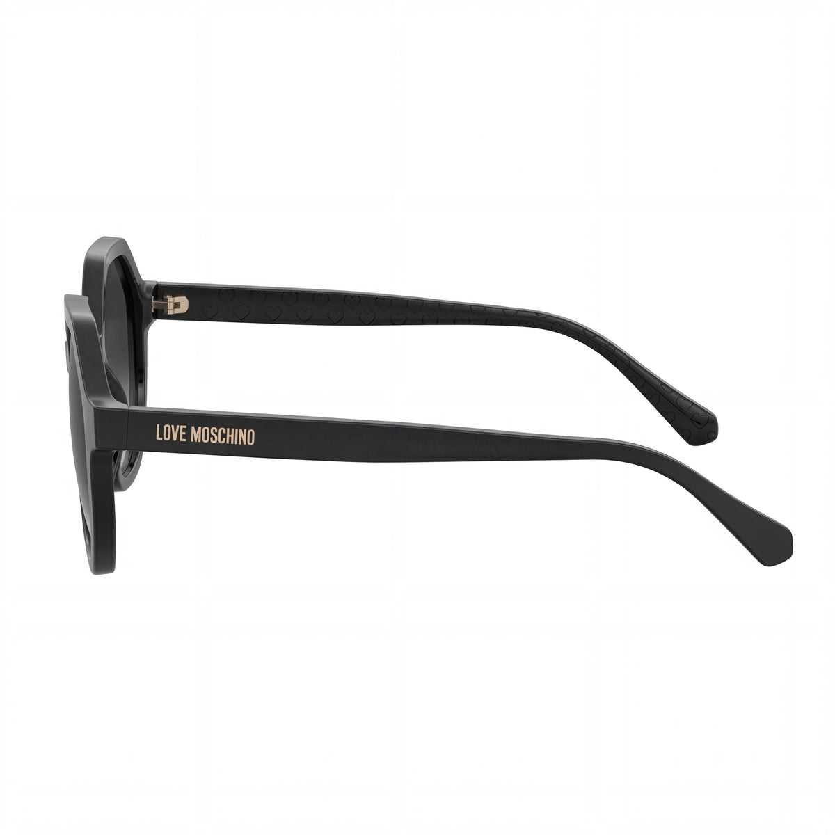 Gafas de sol redondas para mujer Love Moschino MOL076/S negras, 52 mm, Photo 3