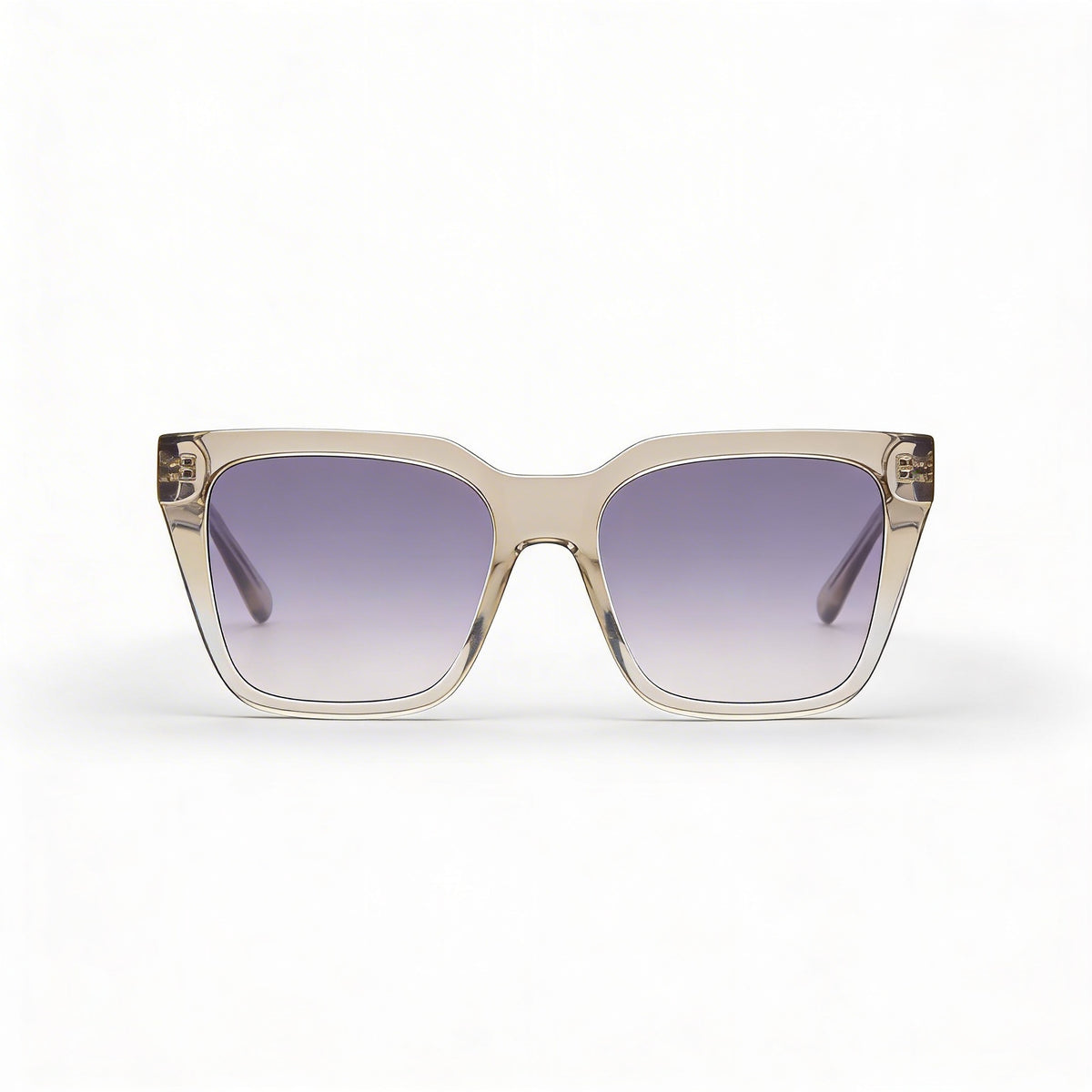 Gafas de sol cuadradas para mujer Love Moschino, clásicas, color beige/violeta, 52 mm, Photo 3