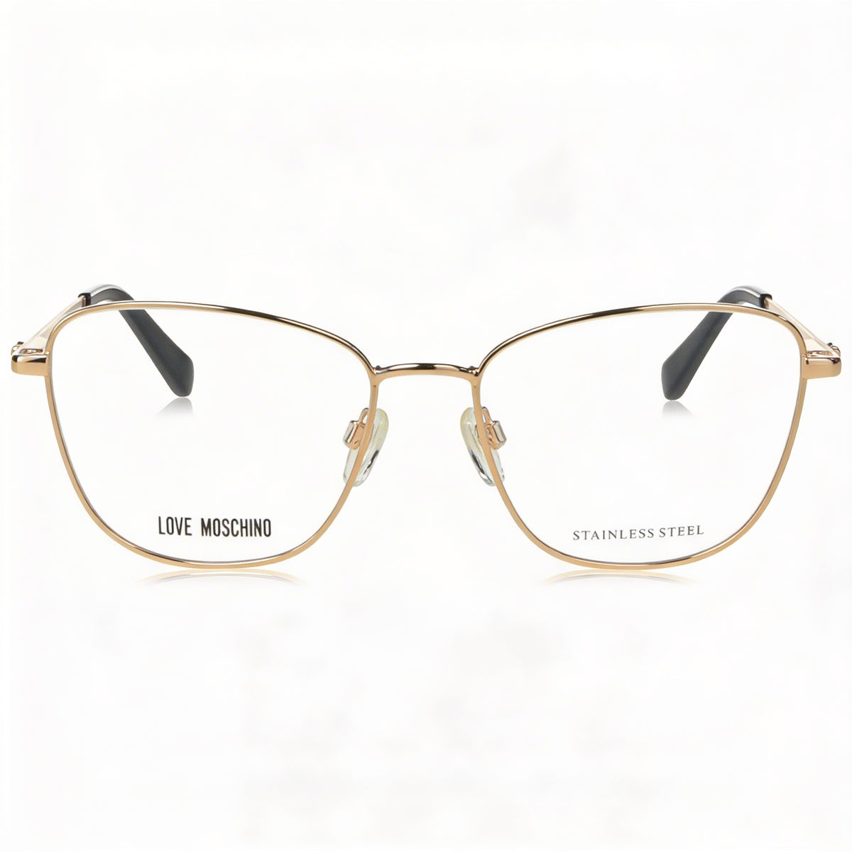Love Moschino Gold Copper Square Eyeglasses for Women, Metal 52mm, Photo 2