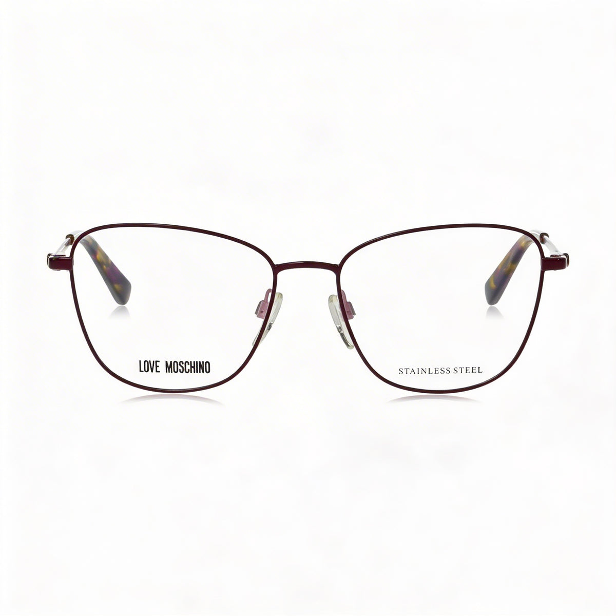 Gafas de sol Love Moschino LMMOL5528 cuadradas rojas para mujer, acero aleado, Photo 2