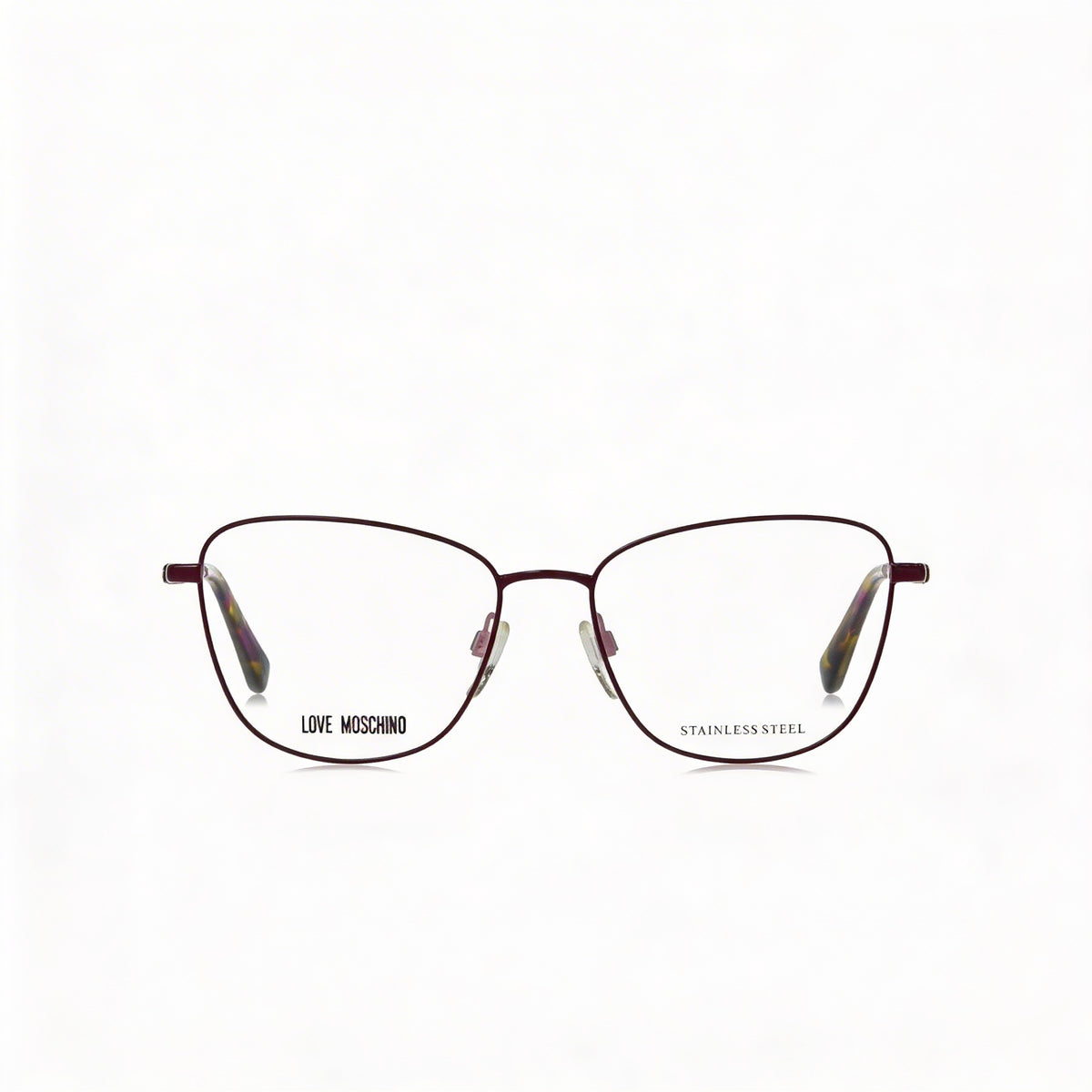 Gafas de sol Love Moschino LMMOL5528 cuadradas rojas para mujer, acero aleado, Photo 3