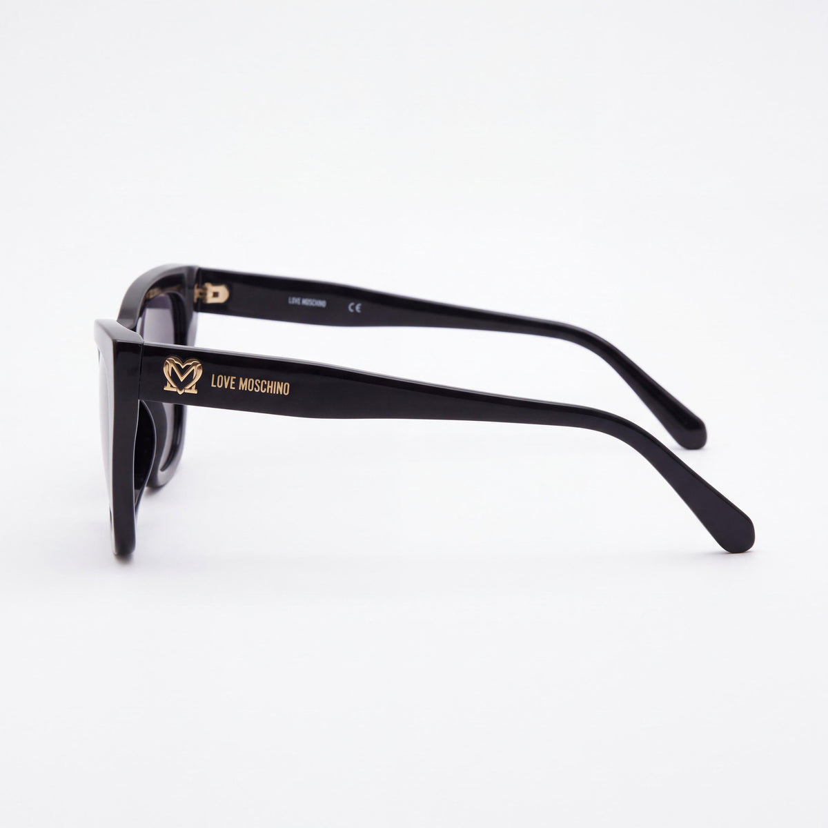 Gafas de sol Love Moschino MOL070/S para mujer, montura negra y gris, lentes negras, protección UV, de plástico, 53-19-140, Photo 3