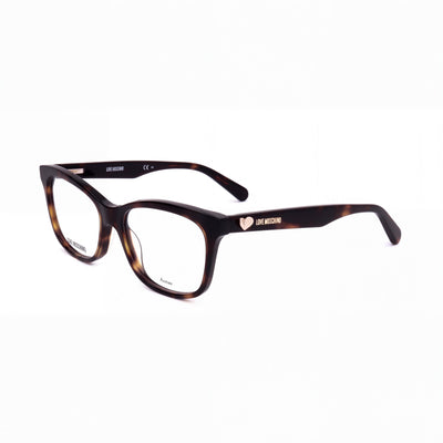 Love Moschino Mol517 Havana Square Eyeglasses for Women, Acetate frame