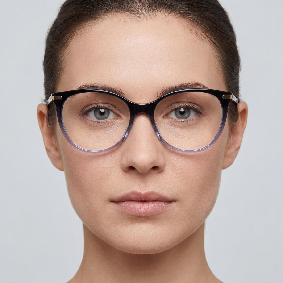 Love Moschino Mol570 Black Lilac Cat Eye Eyeglasses for Women, 52mm, Photo 4