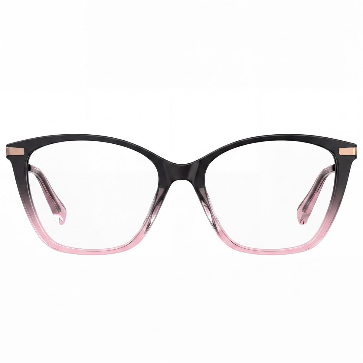 Gafas de ver Love Moschino MOL572 negro y rosa estilo ojo de gato para mujer, 53 mm, Photo 2