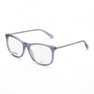 Love Moschino Mol589 Violet Lilac Rectangle Eyeglasses for Women, Acetate frame