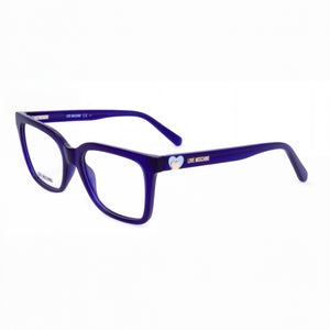 Love Moschino Mol603 Blue Square Eyeglasses for Women, Acetate frame