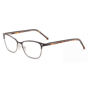 Lucky Brand D120 Black Cat-Eye Eyeglasses for Women, Metal frame