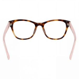 Lucky Brand D207 Cat Eye Eyeglasses Women — side view, Tortoise Plastic temples
