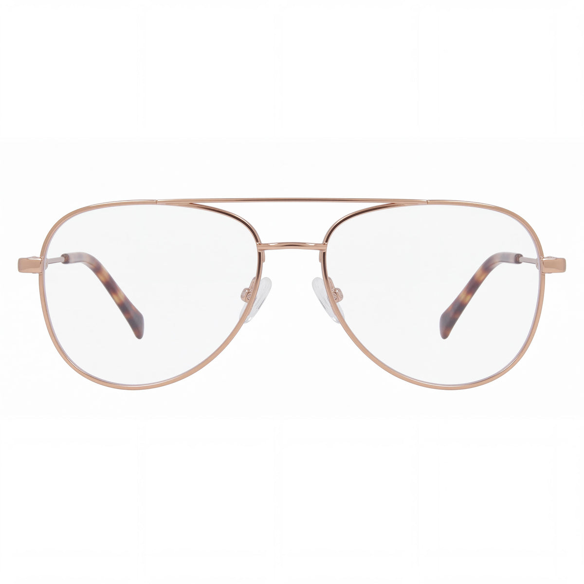 Lucky Brand D313 Matte Gold Aviator Eyeglasses for Women, 55mm, Photo 2