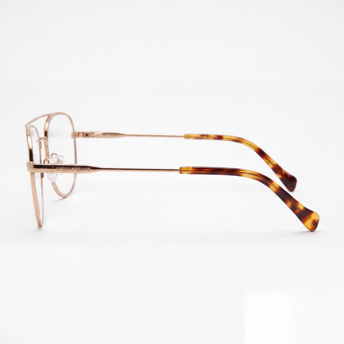 Lucky Brand D313 Matte Gold Aviator Eyeglasses for Women, 55mm, Photo 3