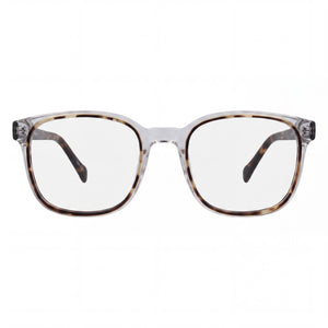 Lucky Brand D411 Square Eyeglasses for Women — front view, Plastic