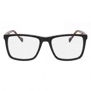 Lucky Brand D416 Rectangle Eyeglasses for Men — front view, Plastic