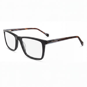 Lucky Brand D416 Black Rectangle Eyeglasses for Men, Plastic frame