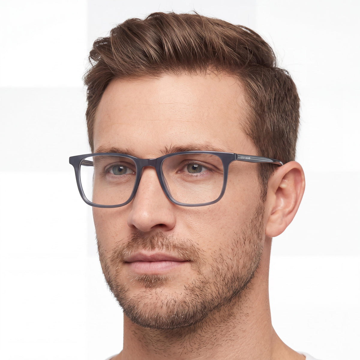 Gafas de sol rectangulares negras para hombre Lucky Brand D418, 52 mm, Photo 3