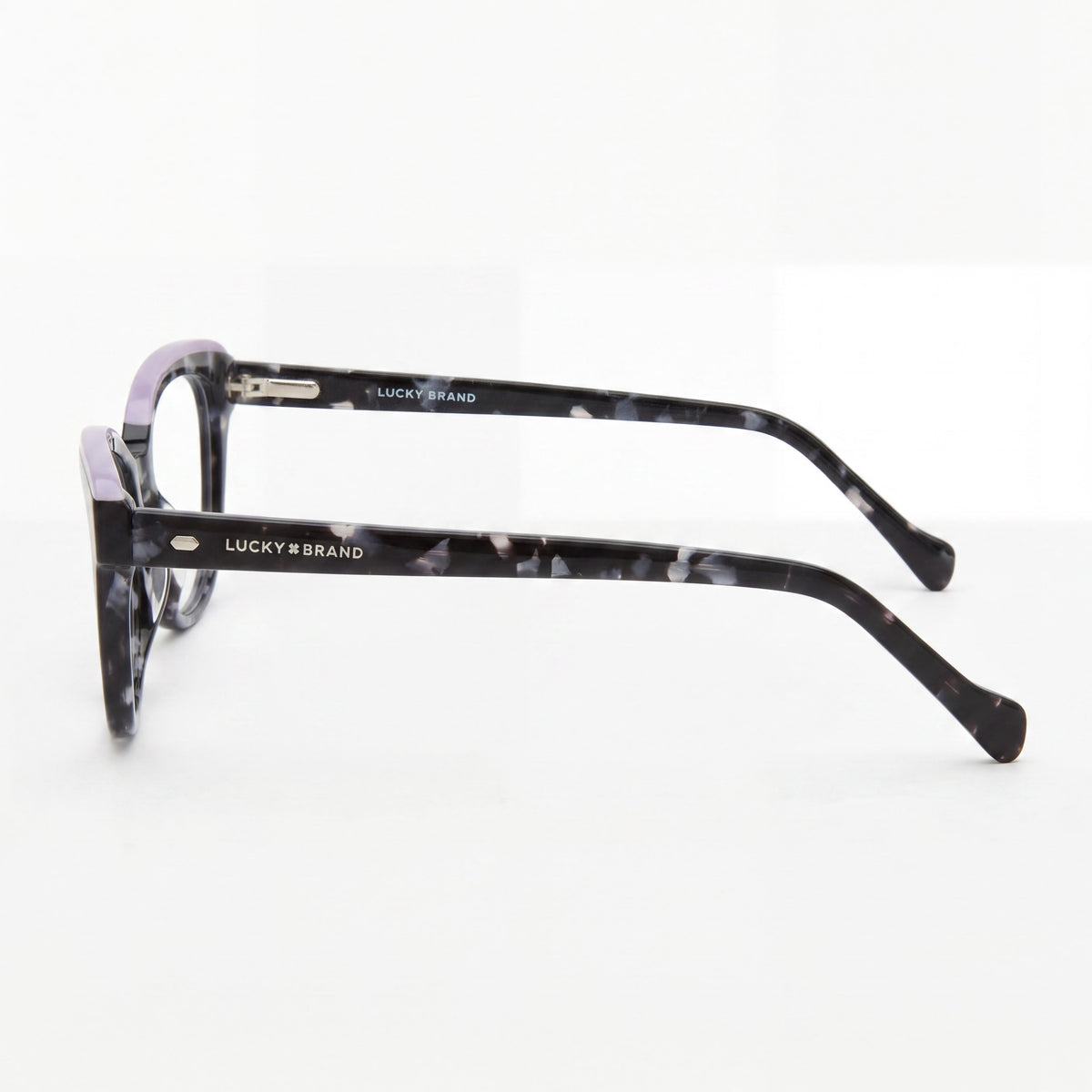 Lentes oftálmicos Lucky Brand Vlbd239 Black Havana estilo ojo de gato para hombre, 52mm, Photo 2