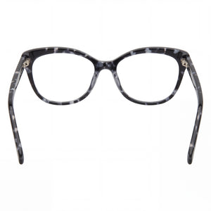Lucky Brand Vlbd239 Cat Eye Eyeglasses Men — side view, Black Havana Plastic temples