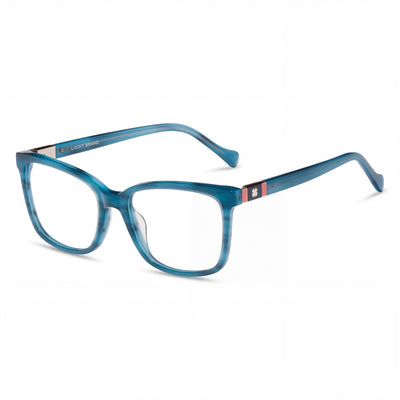 Lucky Brand Vlbd240 Blue Rectangle Sunglasses for Men, Polarized lens