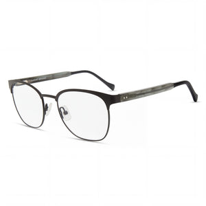 Lucky Brand Vlbd318 Black Square Eyeglasses for Men, Metal frame