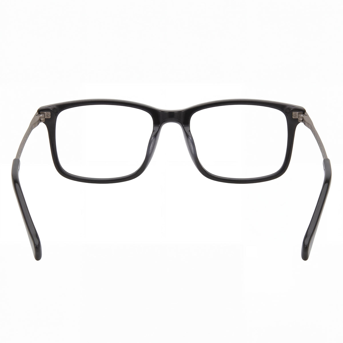 Gafas graduadas para hombre Lucky Brand VLBD423 rectangulares, negras/plateadas, 55 mm, Photo 3