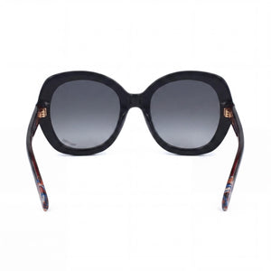 M Missoni Casual Square Sunglasses Women — side view, Non-Polarized Dark Grey Shaded lens