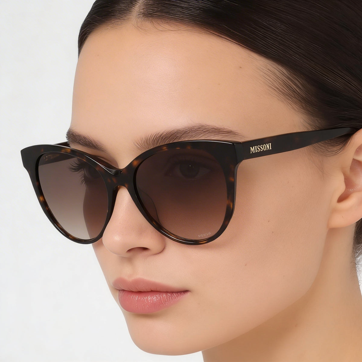 M Missoni Classic Havana Oval Sunglasses for Women, 54mm, Photo 3