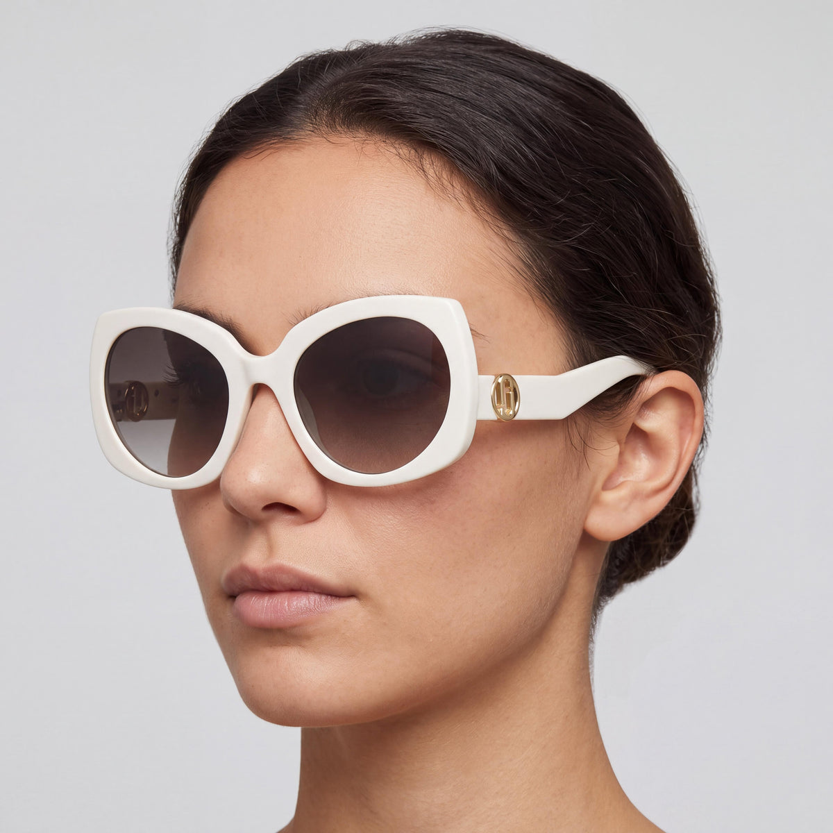 Gafas de sol ovaladas Marc Jacobs 208030 color marfil para mujer, 57 mm, Photo 3