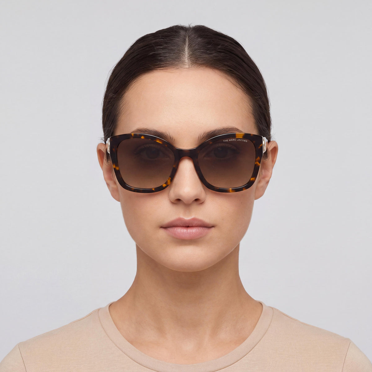 Marc Jacobs 626/S Havana Rectangle Sunglasses for Women, 56mm, Photo 4