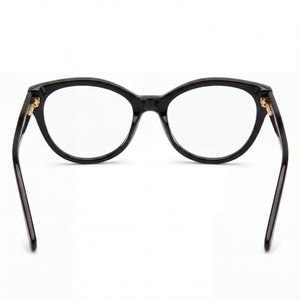 Marc Jacobs 628 Rectangle Eyeglasses Women — side view, Black Acetate temples
