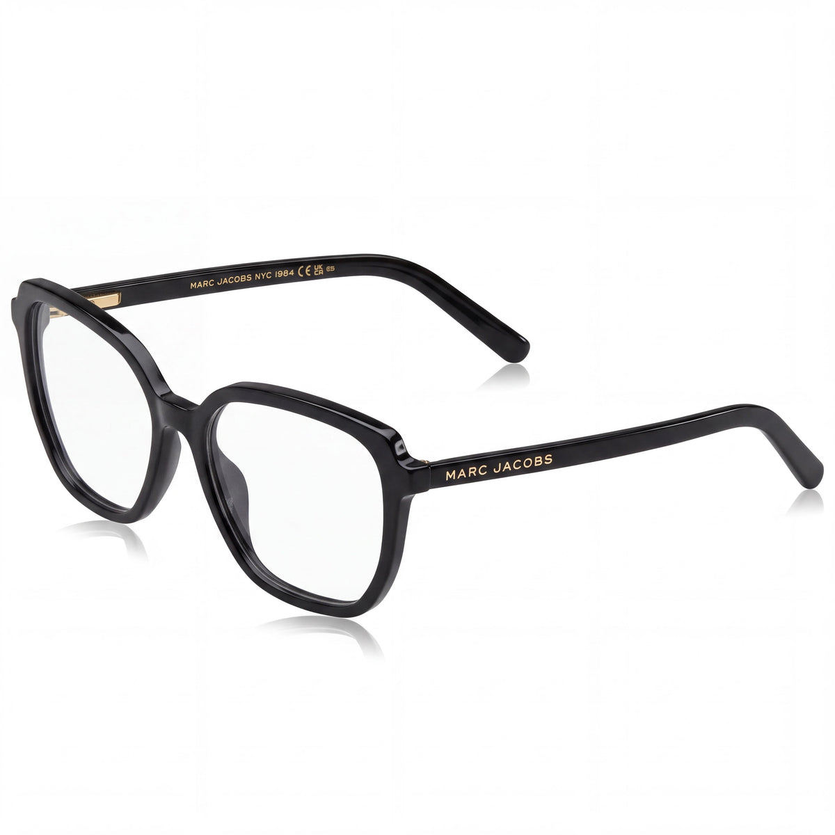 Monturas ópticas para mujer Marc Jacobs 661 de plástico negro con lentes de 53 mm, puente de 16 mm y varillas de 140 mm, Photo 1