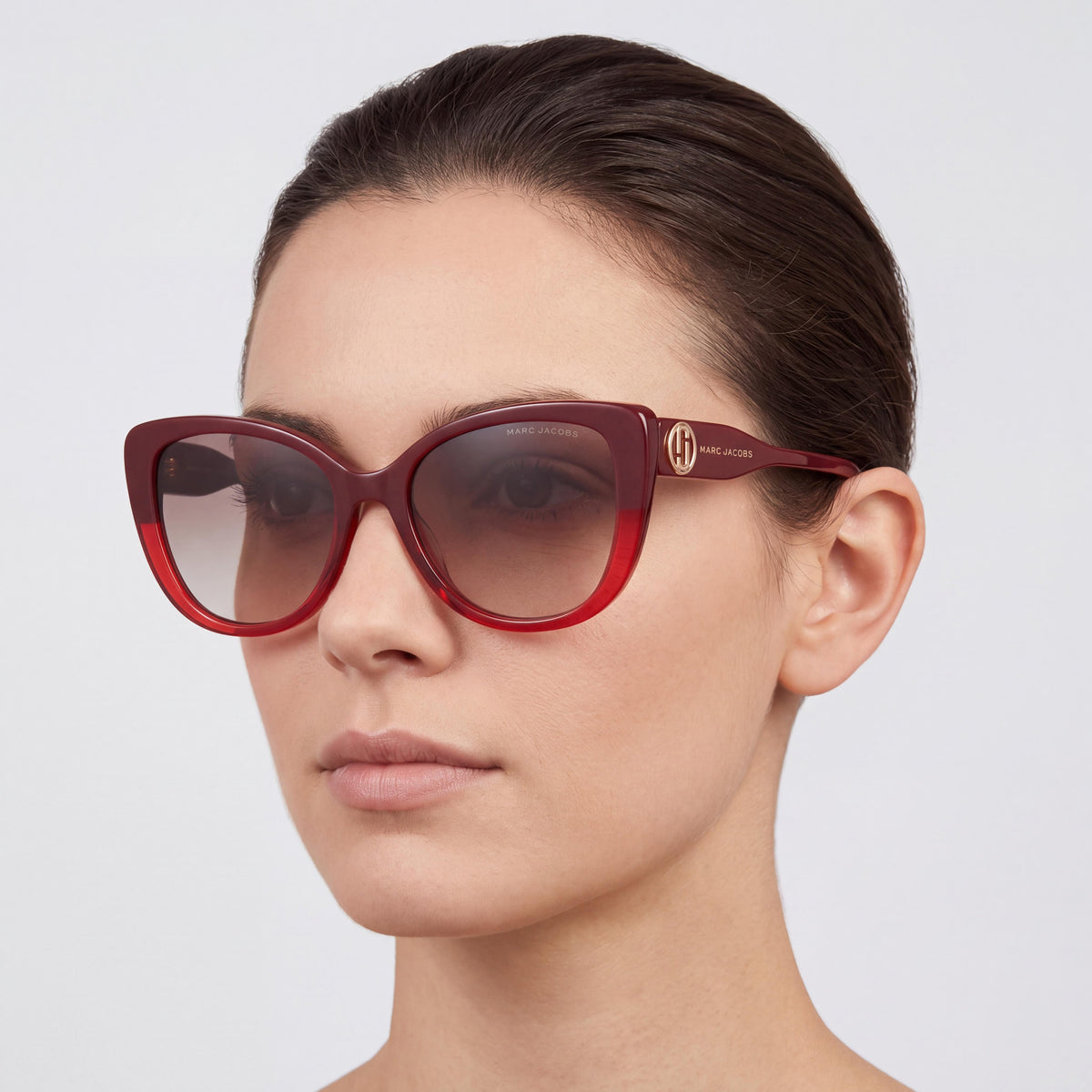 Marc Jacobs 815/S Burgundy Rectangle Sunglasses for Women, 50mm, Photo 4