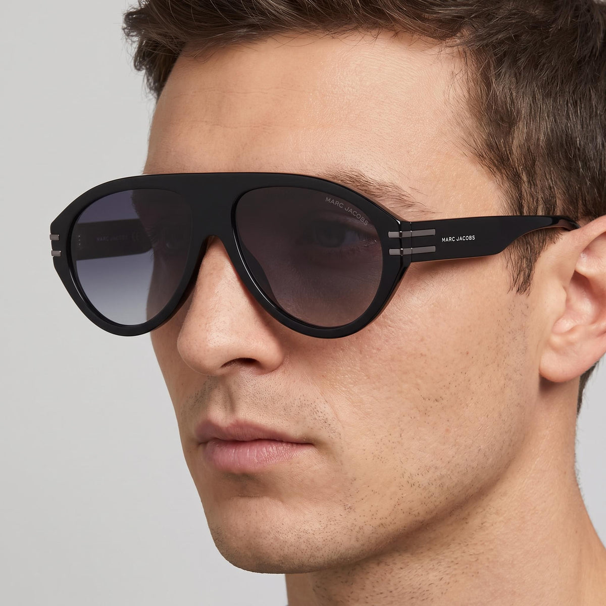 Gafas de sol tipo aviador casuales para hombre Marc Jacobs, 58 mm, Photo 4
