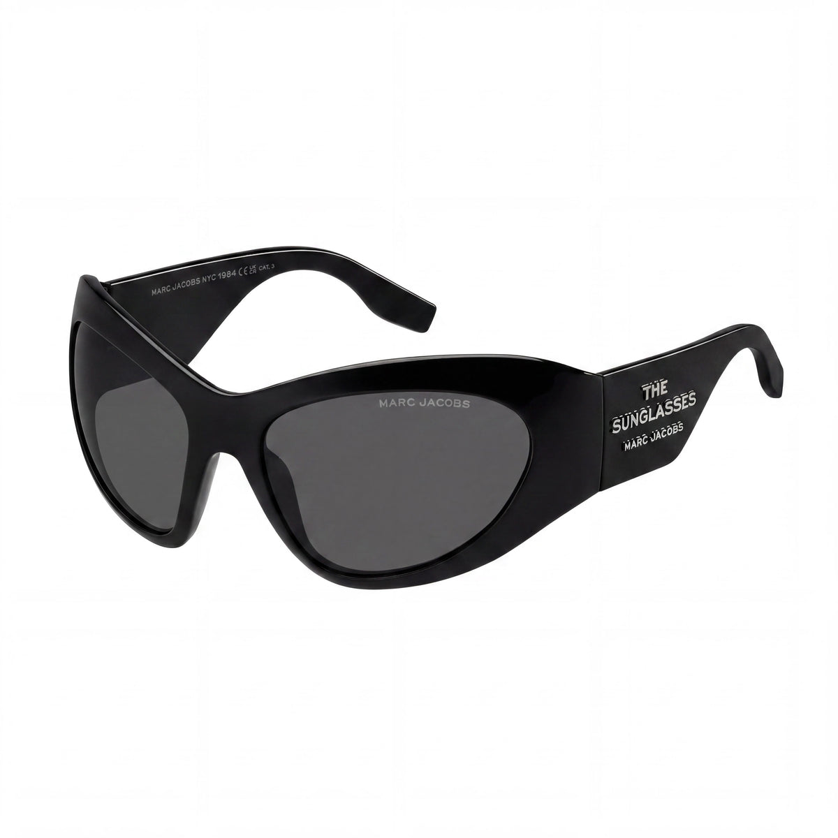 Gafas de sol informales de poliamida para mujer Marc Jacobs, negro/gris, lentes negras, 62 mm, Photo 1