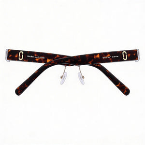 Marc Jacobs Casual Square Eyeglasses for Women — interior view, Plastic demo lenses