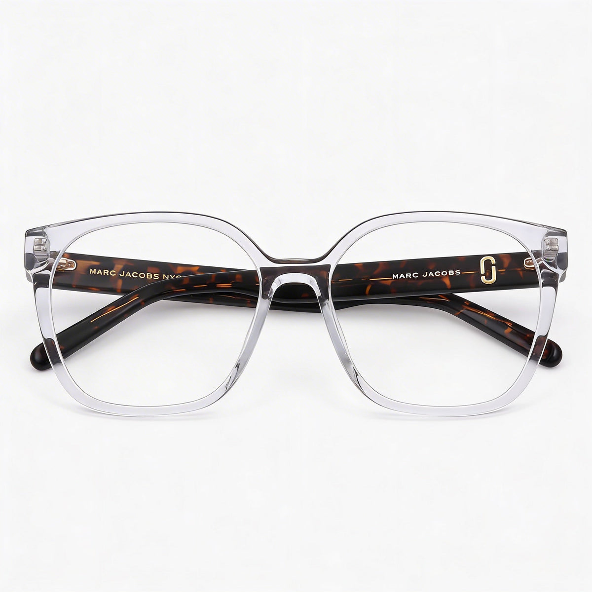 Gafas graduadas Marc Jacobs Casual Crystal Havana cuadradas para mujer, 55 mm, Photo 3