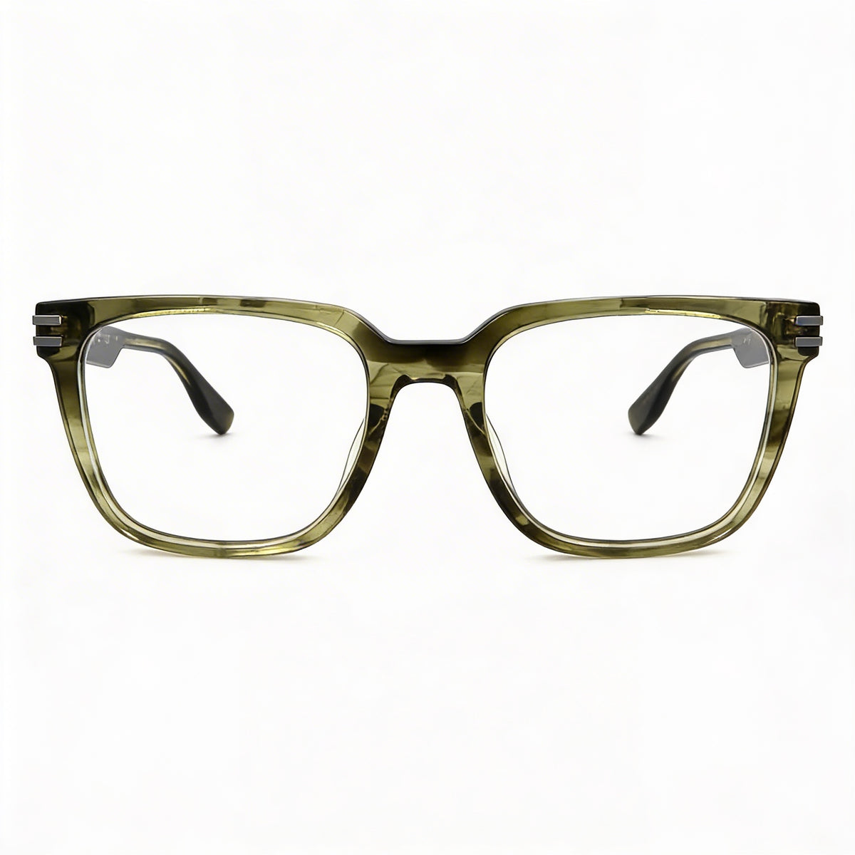 Marc Jacobs Classic Green Horn Square Eyeglasses for Men, 53mm, Photo 2