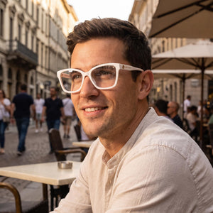 Marc Jacobs Classic Off-white Eyeglasses Men — outdoor wear, Plastic frame