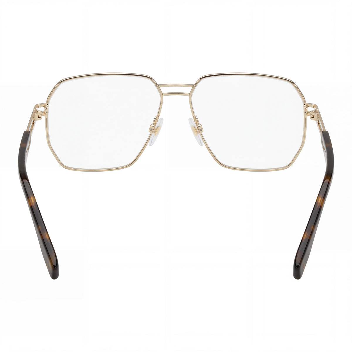 Marc Jacobs Gold Brown Aviator Eyeglasses for Women, Metal, Photo 3
