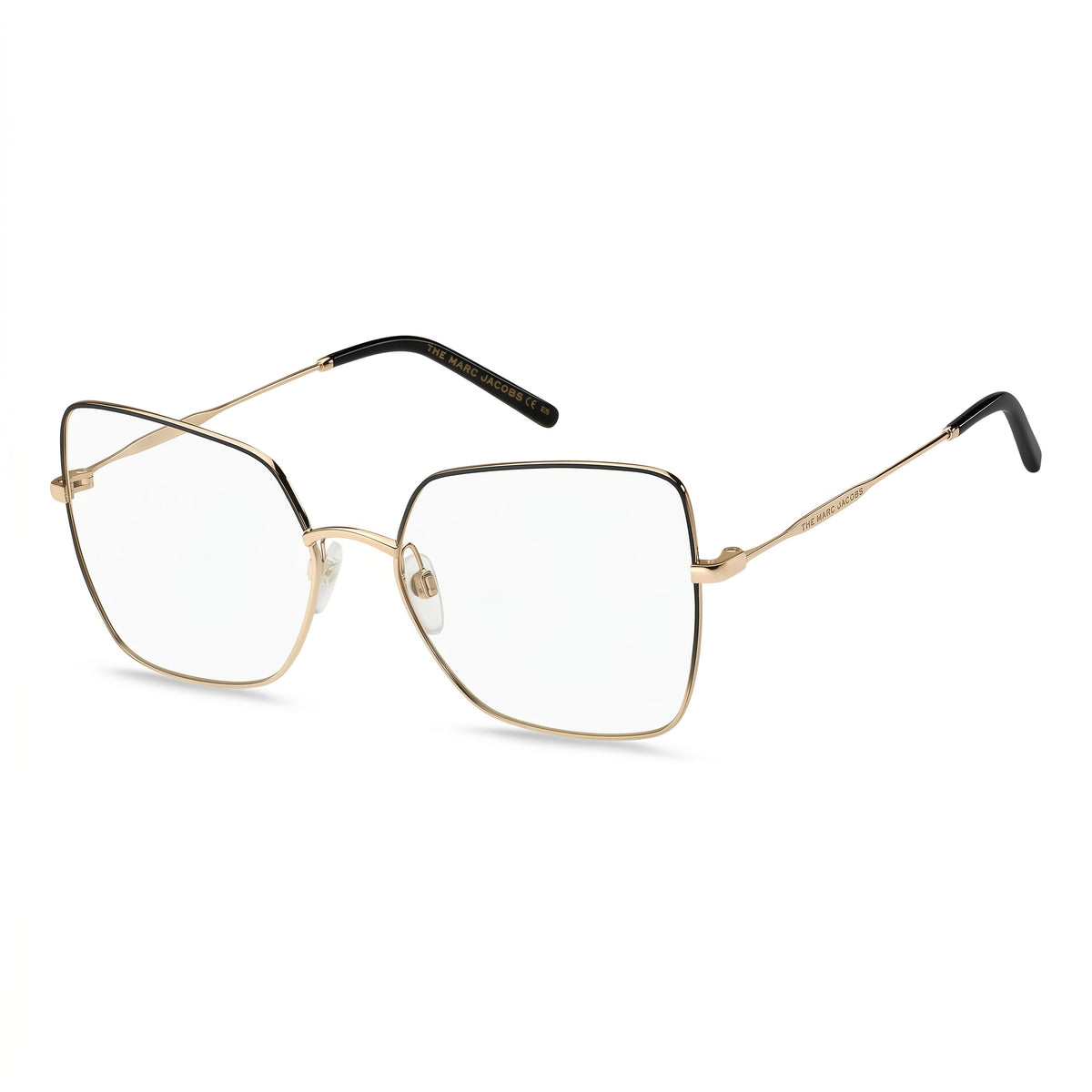 Marc Jacobs Gold Butterfly Eyeglasses Unisex, Metal 57mm, Photo 1