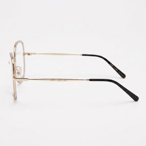 Marc Jacobs Square Eyeglasses for Women — front view, Alloy Steel