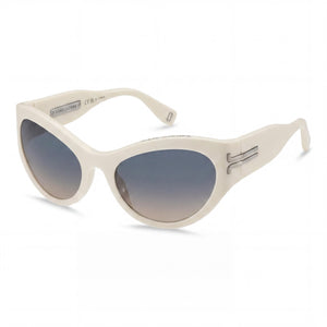 Marc Jacobs Icon (Jar) Beige Cat Eye Sunglasses for Women, Clear lens