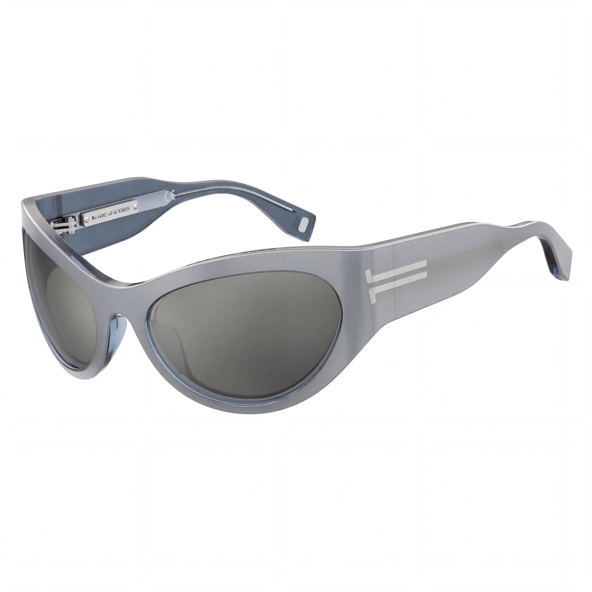Marc Jacobs Icon (Jar) Silver Gray Shield Sunglasses for Men, 61mm, Photo 1