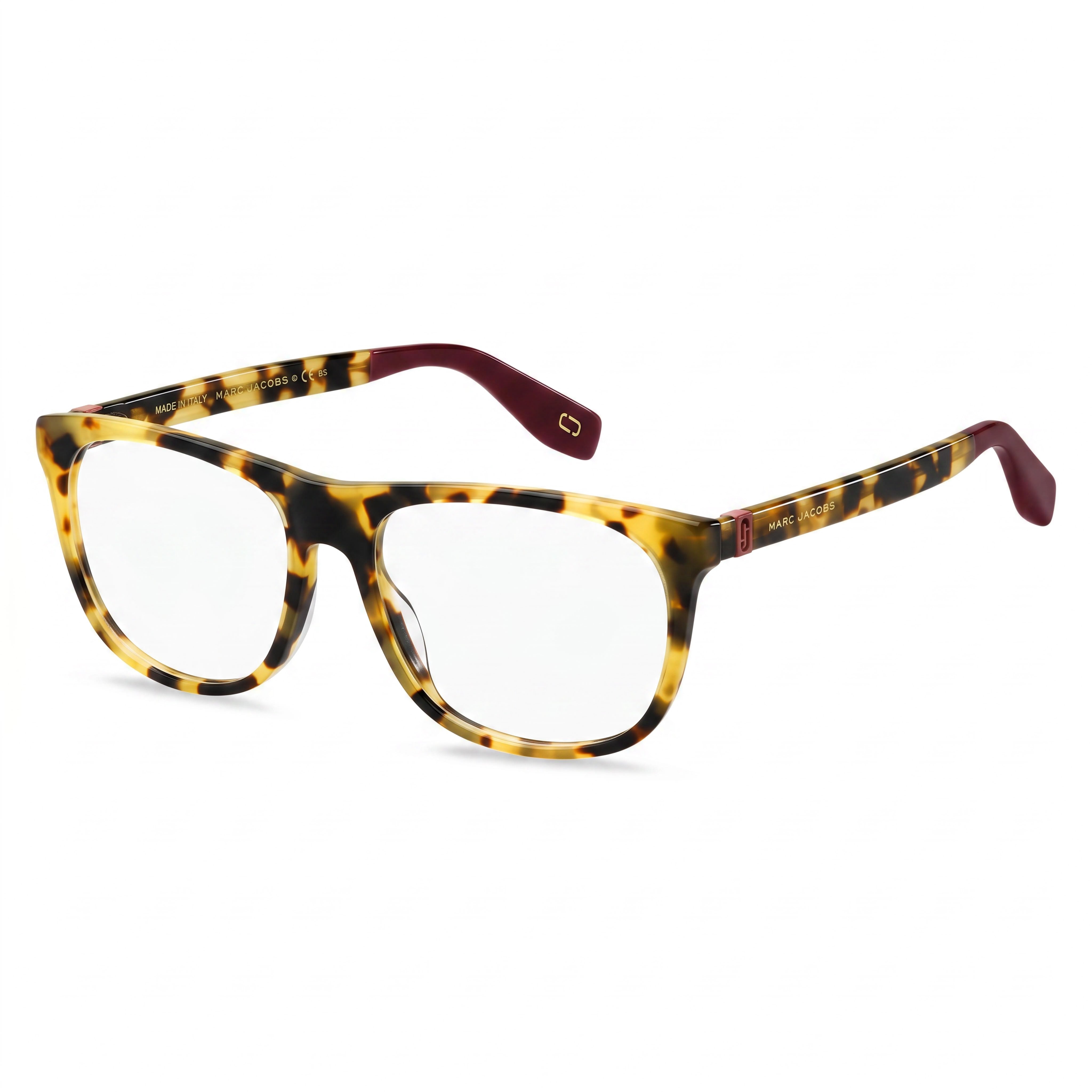 Marc Jacobs Marc 353 Yellow Havana Square Eyeglasses Unisex, 54mm, Photo 1