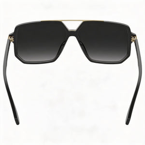 Marc Jacobs MARC 417/S Rectangle Sunglasses Unisex — side view, Non-Polarized Dark Gray Shaded lens