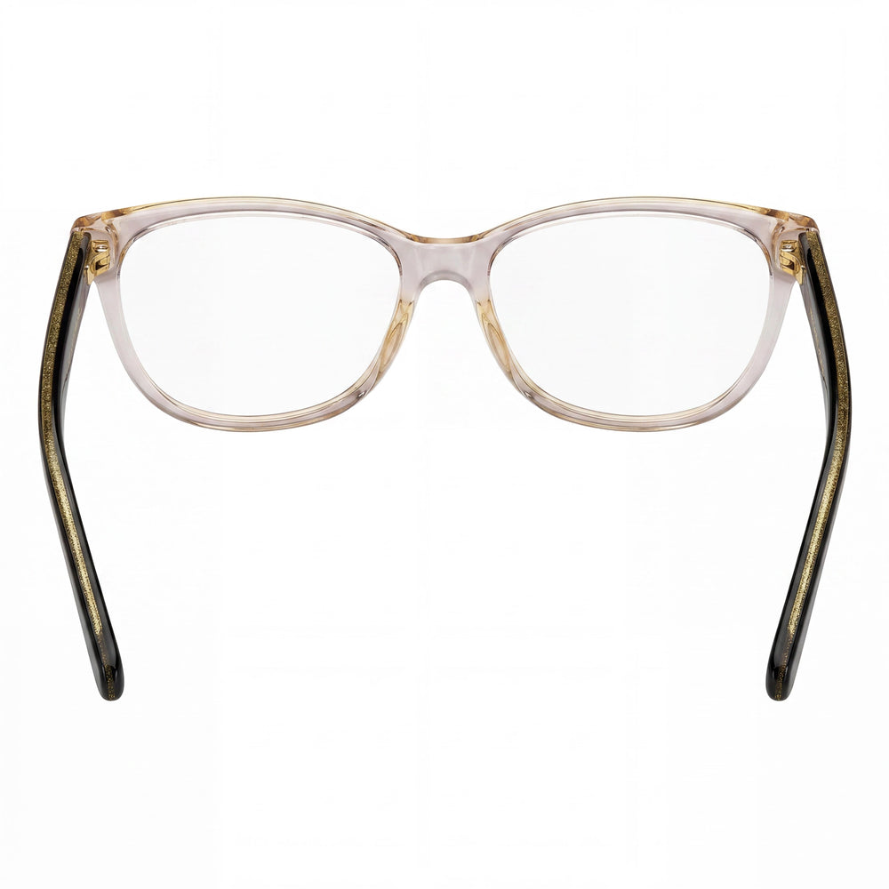 Marc Jacobs Marc 462 Rectangle Eyeglasses Women — side view, Black Acetate temples