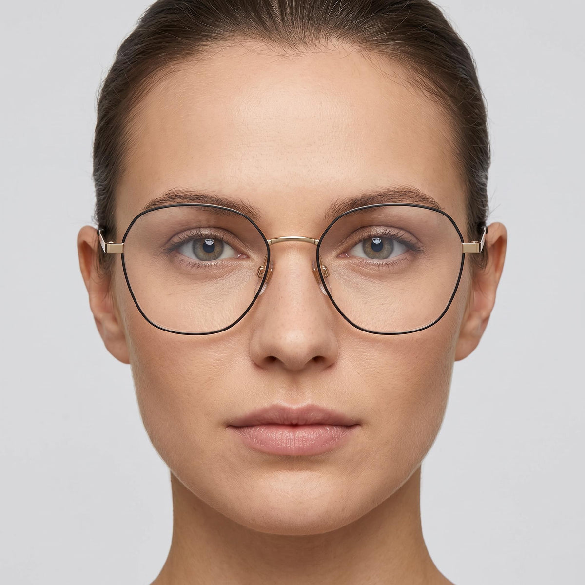 Marc Jacobs Marc 476/G/N Black Gold Round Eyeglasses for Women, 54mm, Photo 5